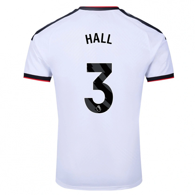 Danxen Bambino Maglia Marcel Hall #3 Bianco Nero Rosso Kit Gara Home 2026/27 Maglietta