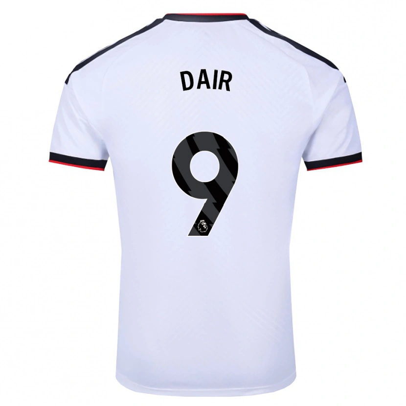 Danxen Bambino Maglia Brodie Dair #9 Bianco Nero Rosso Kit Gara Home 2026/27 Maglietta