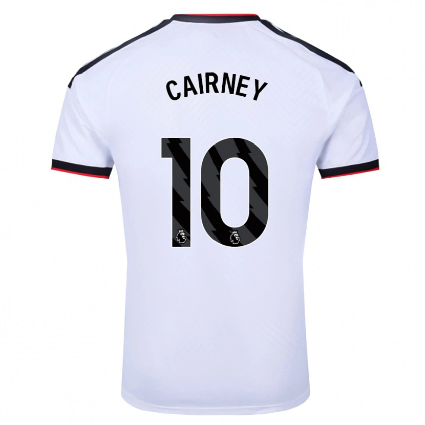 Danxen Bambino Maglia Tom Cairney #10 Bianco Nero Rosso Kit Gara Home 2026/27 Maglietta