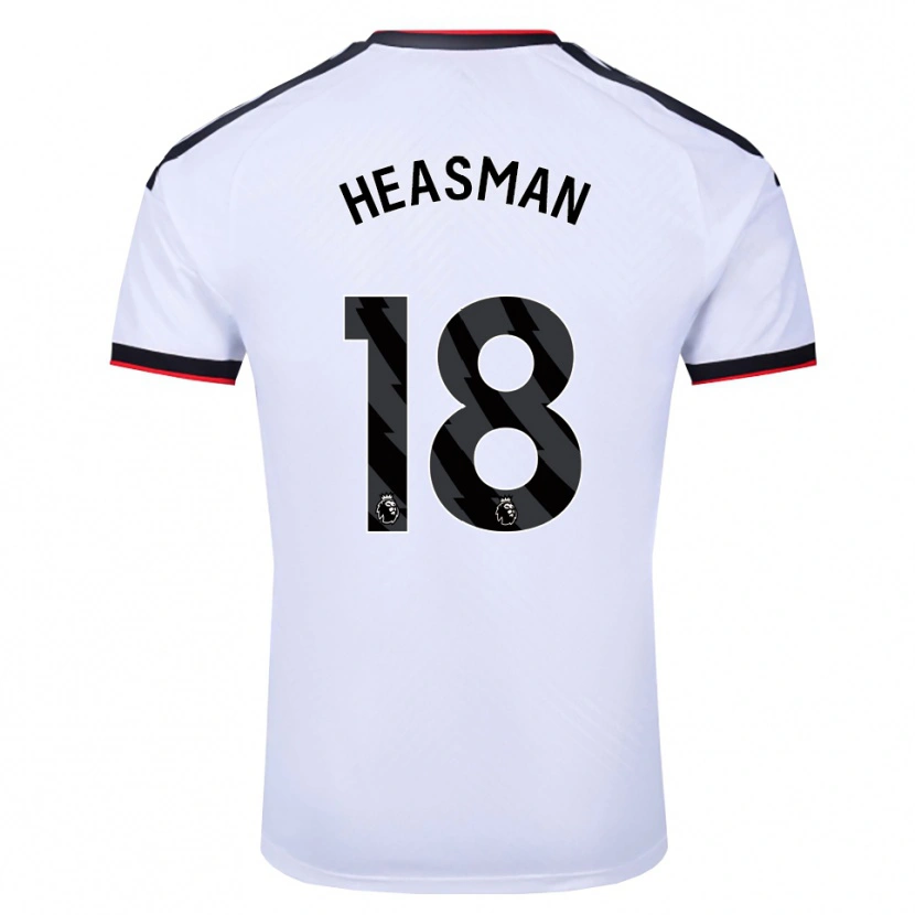 Danxen Bambino Maglia Georgia Heasman #18 Bianco Nero Rosso Kit Gara Home 2026/27 Maglietta