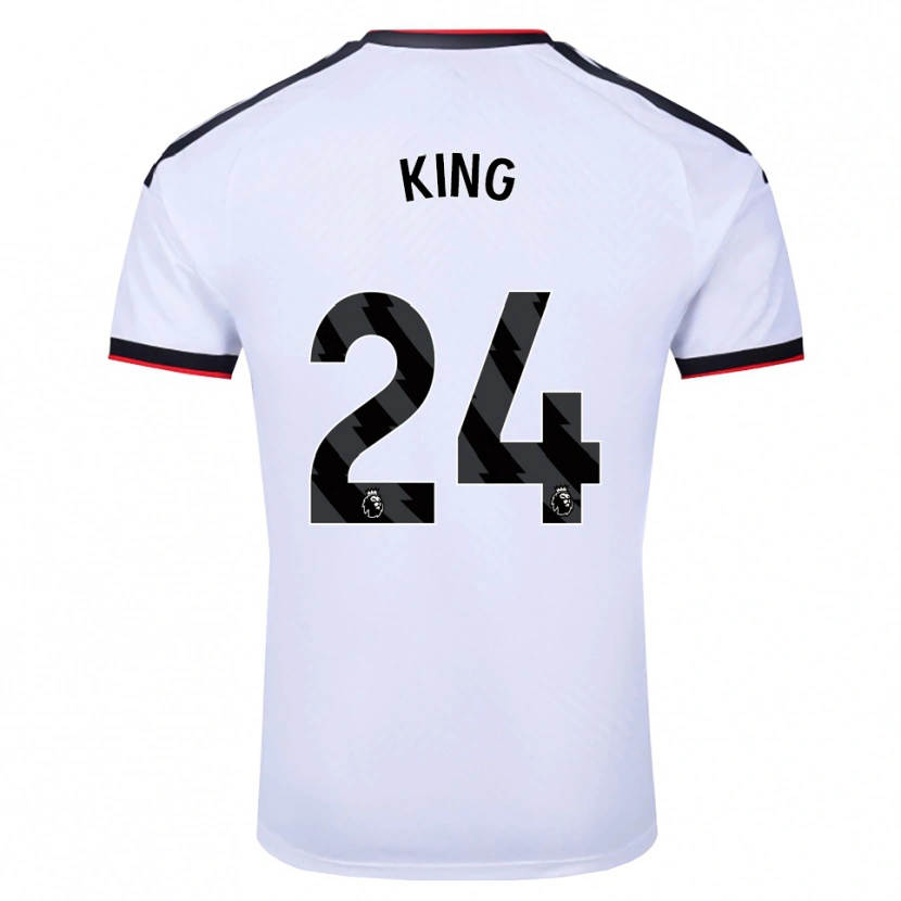 Danxen Bambino Maglia Josh King #24 Bianco Nero Rosso Kit Gara Home 2026/27 Maglietta