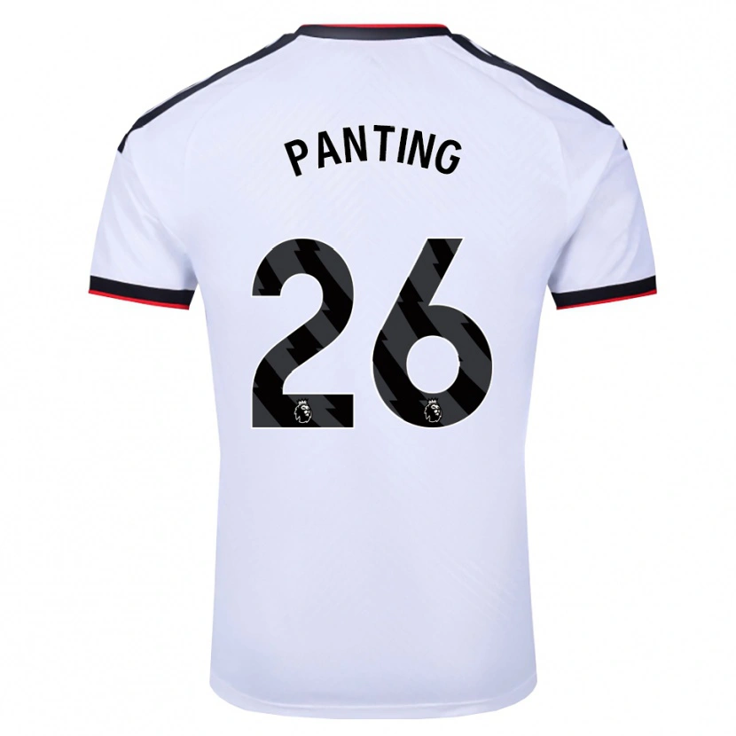 Danxen Bambino Maglia Rachel Panting #26 Bianco Nero Rosso Kit Gara Home 2026/27 Maglietta
