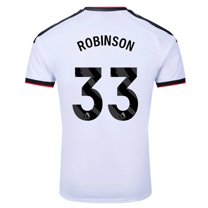 Danxen Bambino Maglia Antonee Robinson #33 Bianco Nero Rosso Kit Gara Home 2026/27 Maglietta