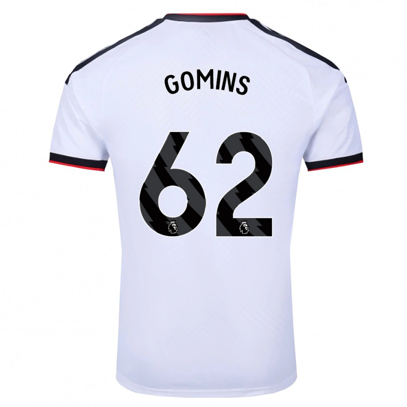 Danxen Bambino Maglia Markuss Gomins #62 Bianco Nero Rosso Kit Gara Home 2026/27 Maglietta