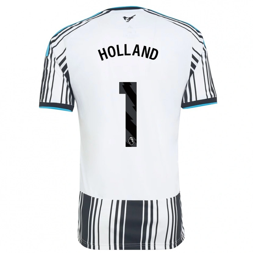 Danxen Bambino Maglia Oliver Holland #1 Azzurro Nero Bianco Kit Gara Home 2026/27 Maglietta