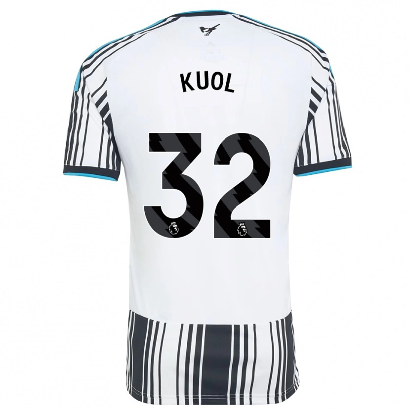 Danxen Bambino Maglia Garang Kuol #32 Azzurro Nero Bianco Kit Gara Home 2026/27 Maglietta