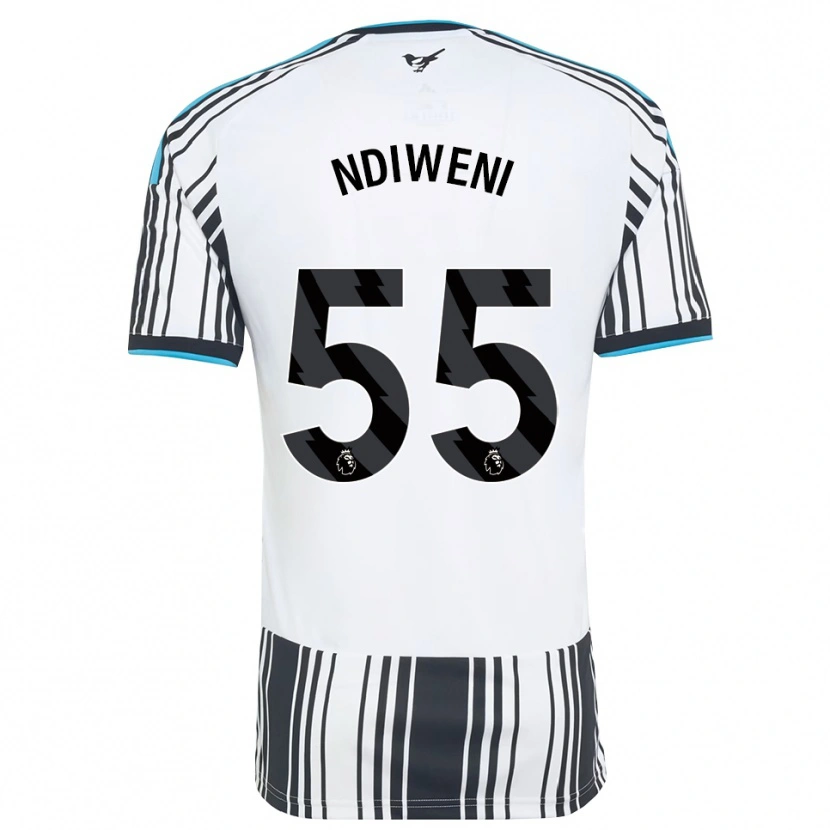 Danxen Bambino Maglia Michael Ndiweni #55 Azzurro Nero Bianco Kit Gara Home 2026/27 Maglietta