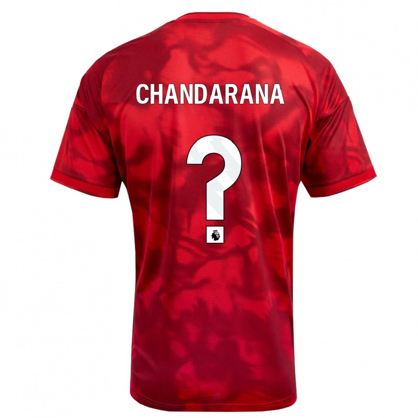 Danxen Bambino Maglia Millie Chandarana #0 Cremisi Bianco Kit Gara Home 2026/27 Maglietta
