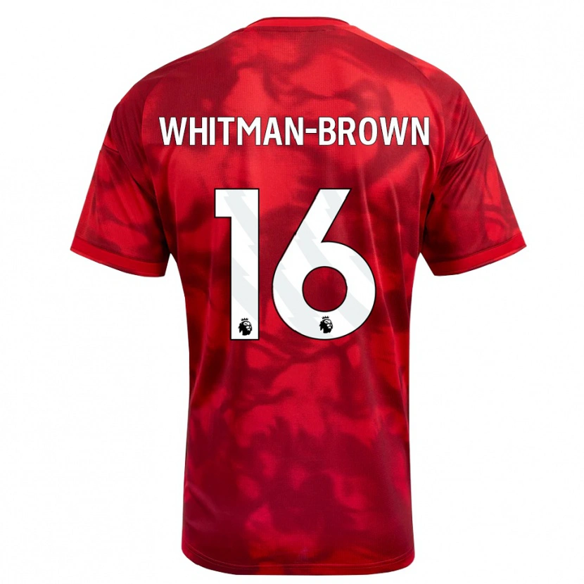 Danxen Bambino Maglia Chae Whitman-Brown #16 Cremisi Bianco Kit Gara Home 2026/27 Maglietta