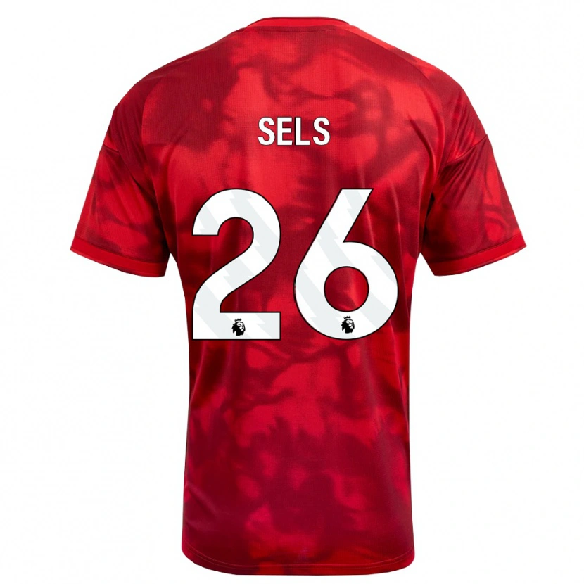 Danxen Bambino Maglia Matz Sels #26 Cremisi Bianco Kit Gara Home 2026/27 Maglietta