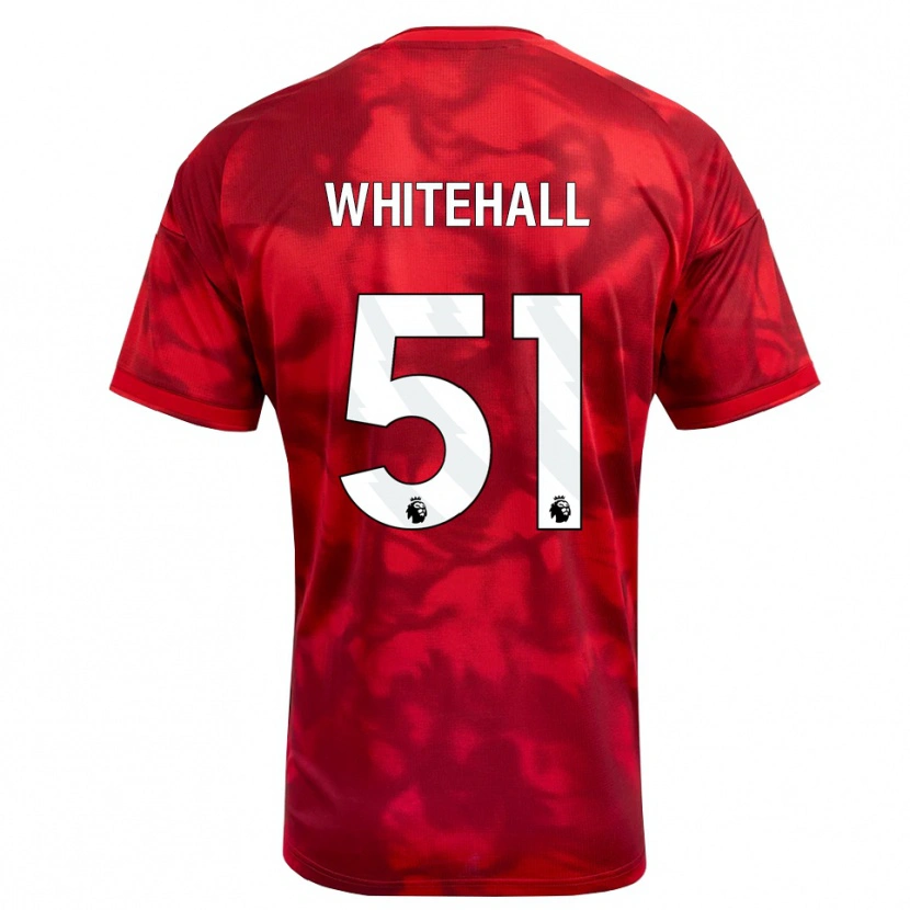 Danxen Bambino Maglia Archie Whitehall #51 Cremisi Bianco Kit Gara Home 2026/27 Maglietta