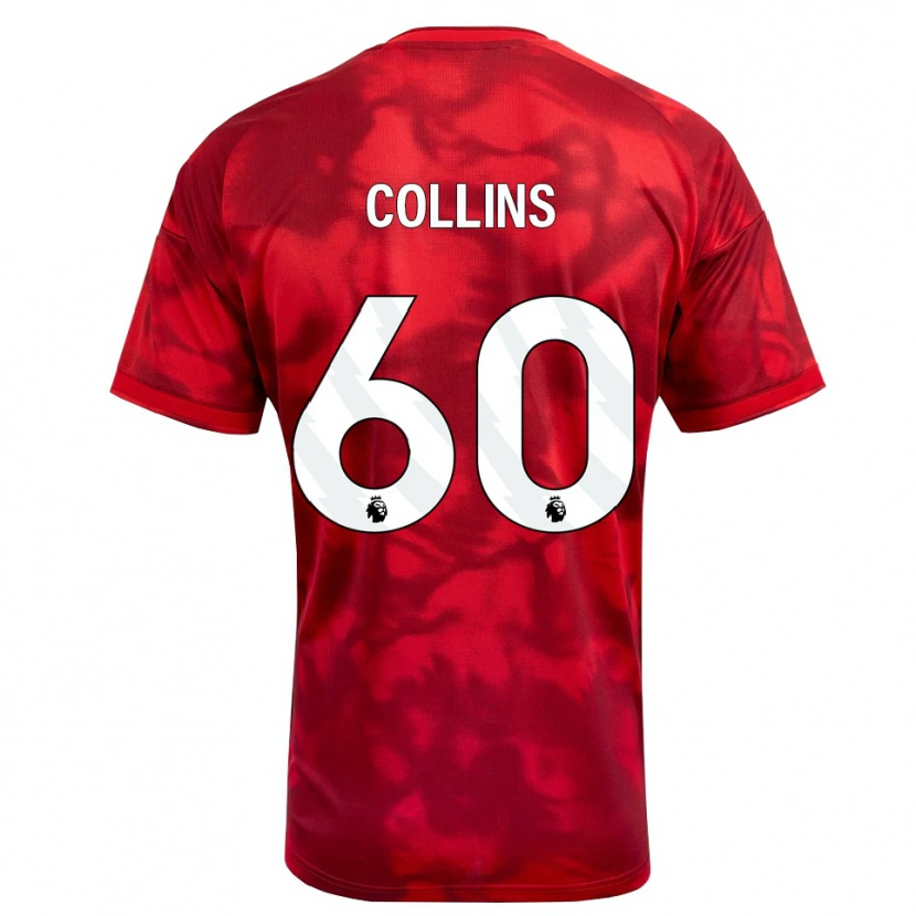 Danxen Bambino Maglia Sam Collins #60 Cremisi Bianco Kit Gara Home 2026/27 Maglietta