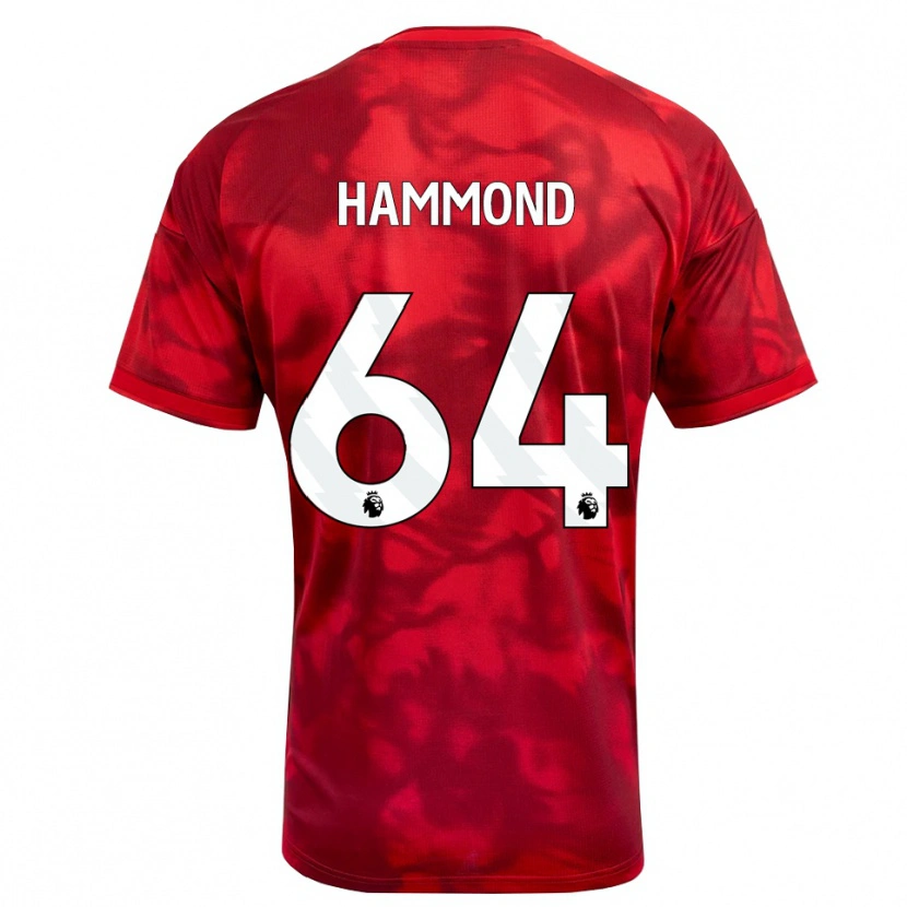 Danxen Bambino Maglia Ben Hammond #64 Cremisi Bianco Kit Gara Home 2026/27 Maglietta