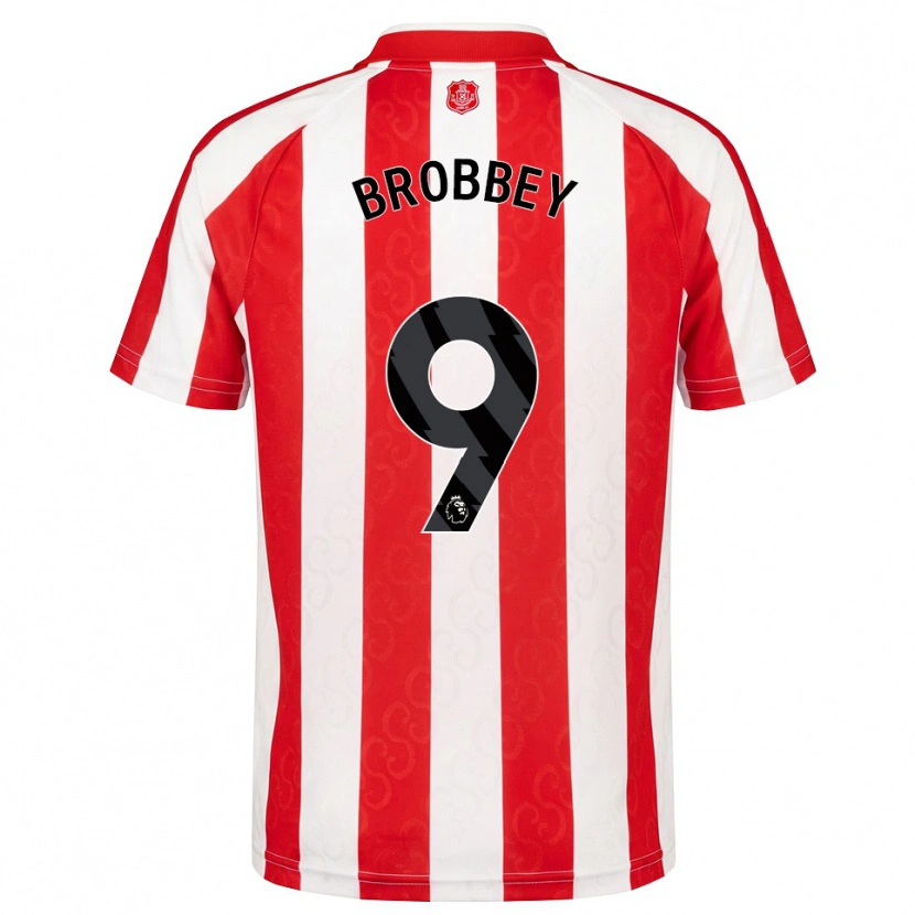 Danxen Bambino Maglia Brian Brobbey #9 Rosso Bianco Nero Kit Gara Home 2026/27 Maglietta