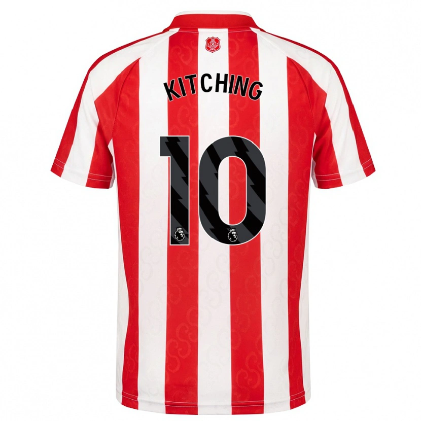 Danxen Bambino Maglia Katie Kitching #10 Rosso Bianco Nero Kit Gara Home 2026/27 Maglietta