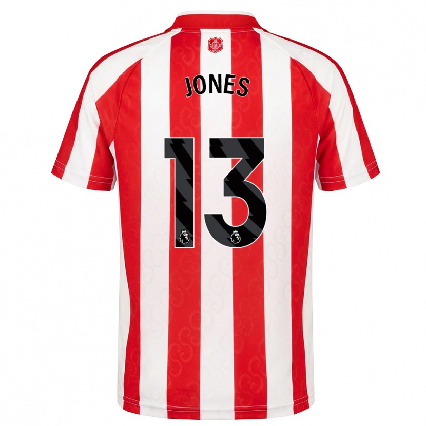 Danxen Bambino Maglia Josh Jones #13 Rosso Bianco Nero Kit Gara Home 2026/27 Maglietta