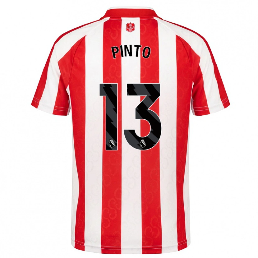 Danxen Bambino Maglia Elias Pinto #13 Rosso Bianco Nero Kit Gara Home 2026/27 Maglietta
