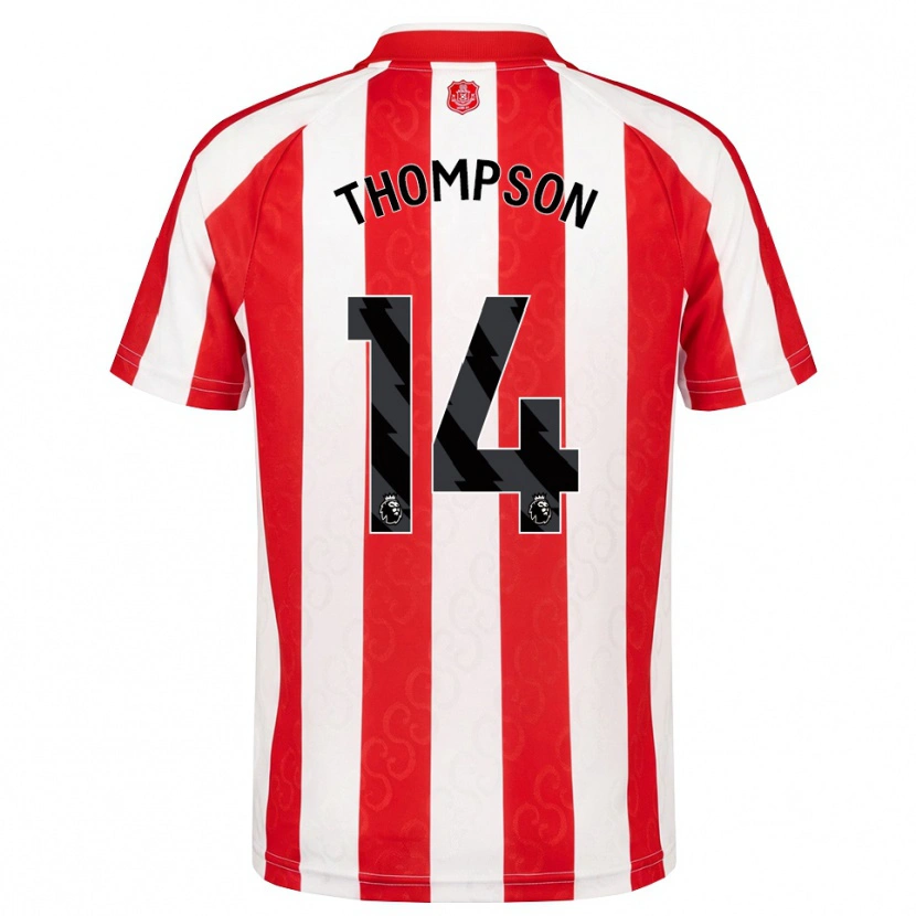 Danxen Bambino Maglia Harvey Thompson #14 Rosso Bianco Nero Kit Gara Home 2026/27 Maglietta