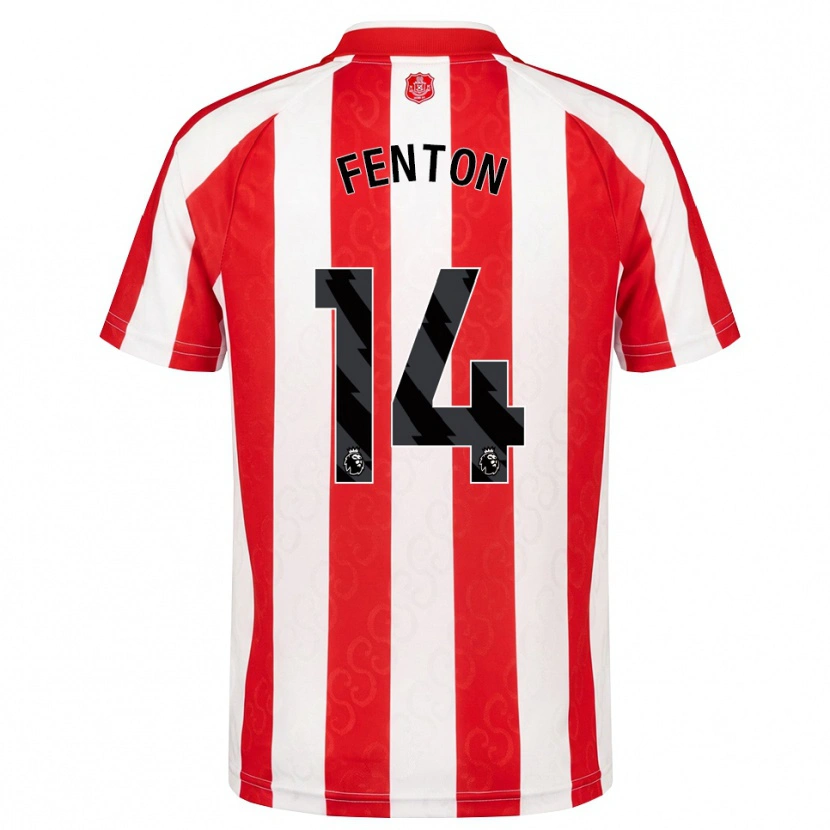 Danxen Bambino Maglia Natasha Fenton #14 Rosso Bianco Nero Kit Gara Home 2026/27 Maglietta