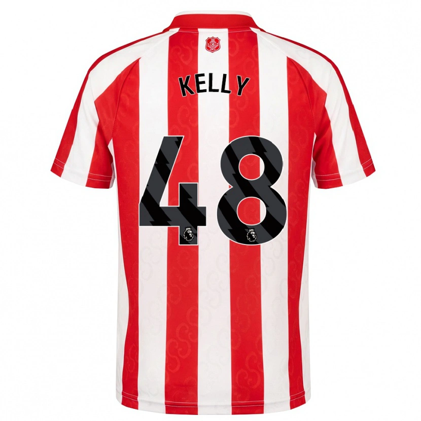 Danxen Bambino Maglia Caden Kelly #48 Rosso Bianco Nero Kit Gara Home 2026/27 Maglietta