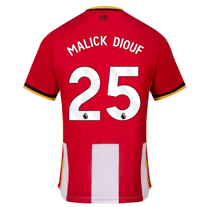 Danxen Bambino Maglia El Hadji Malick Diouf #25 Giallo Nero Rosso Kit Gara Home 2026/27 Maglietta