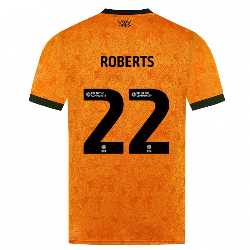 Danxen Bambino Maglia Beth Roberts #22 Arancione Nero Kit Gara Home 2026/27 Maglietta