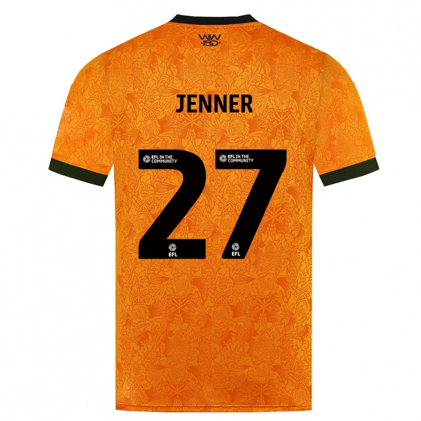 Danxen Bambino Maglia Abbi Jenner #27 Arancione Nero Kit Gara Home 2026/27 Maglietta