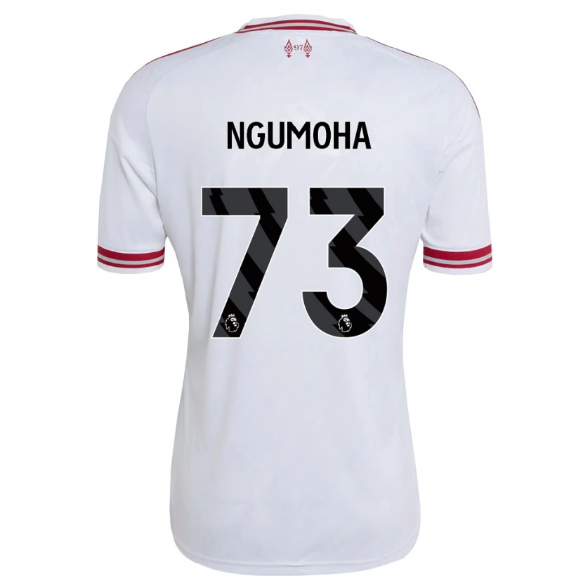 Danxen Bambino Maglia Rio Ngumoha #73 Rosso Bianco Kit Gara Away 2026/27 Maglietta
