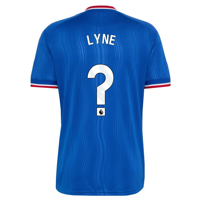 Danxen Bambino Maglia Ben Lyne #0 Blu Bianco Rosso Kit Gara Away 2026/27 Maglietta