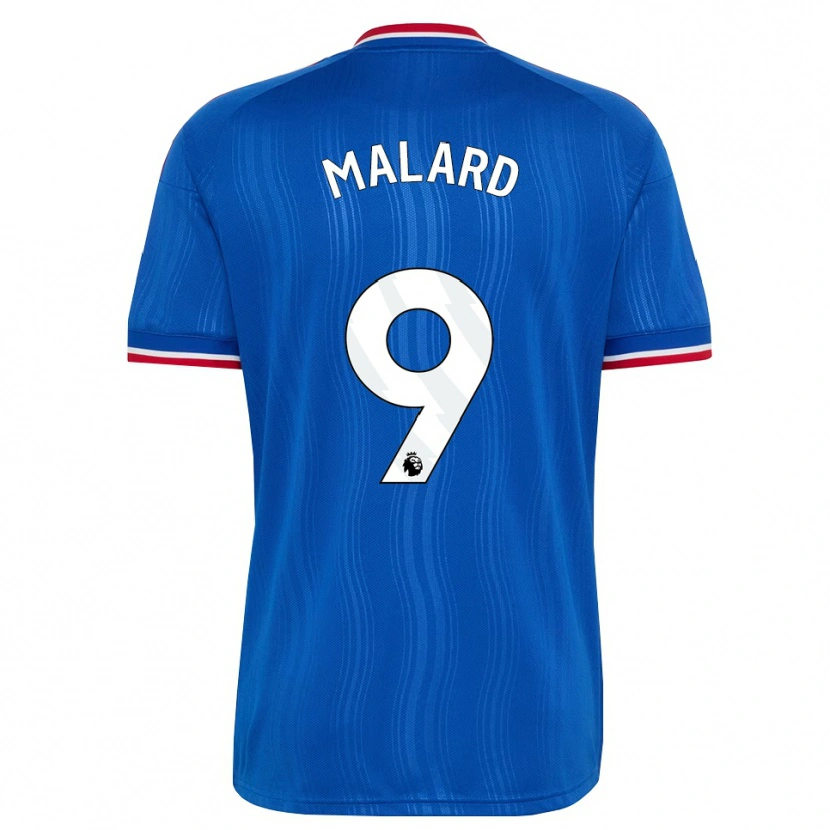 Danxen Bambino Maglia Melvine Malard #9 Blu Bianco Rosso Kit Gara Away 2026/27 Maglietta