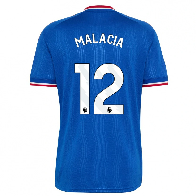 Danxen Bambino Maglia Tyrell Malacia #12 Blu Bianco Rosso Kit Gara Away 2026/27 Maglietta