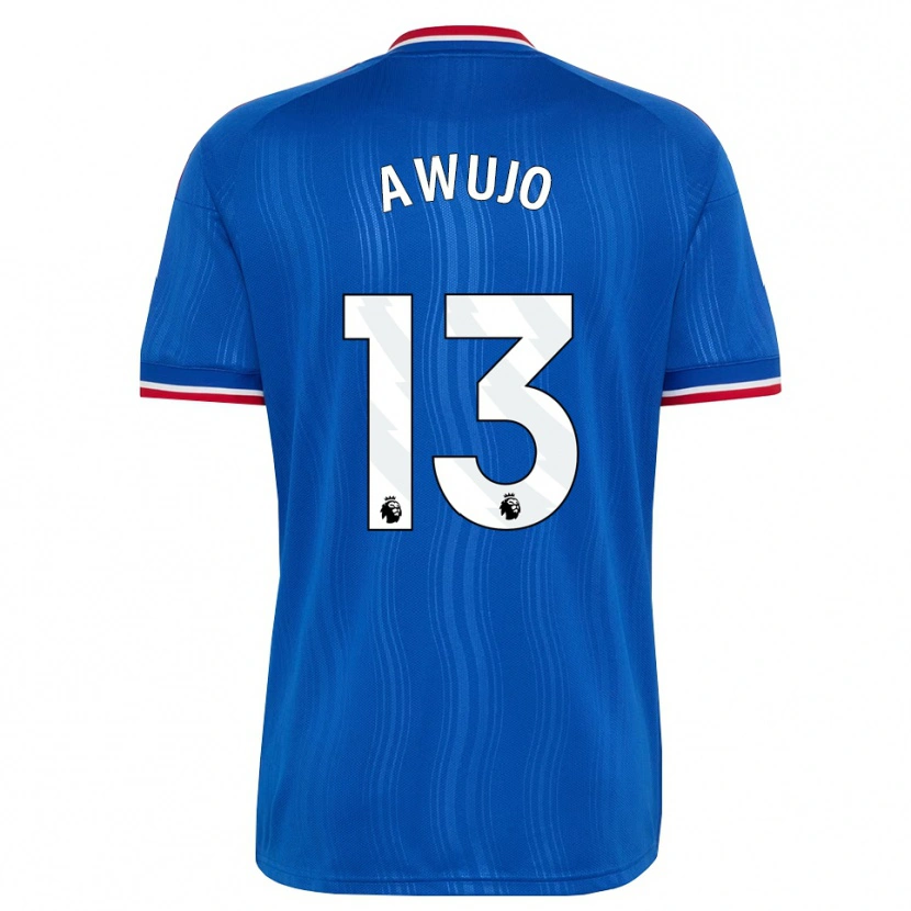 Danxen Bambino Maglia Simi Awujo #13 Blu Bianco Rosso Kit Gara Away 2026/27 Maglietta