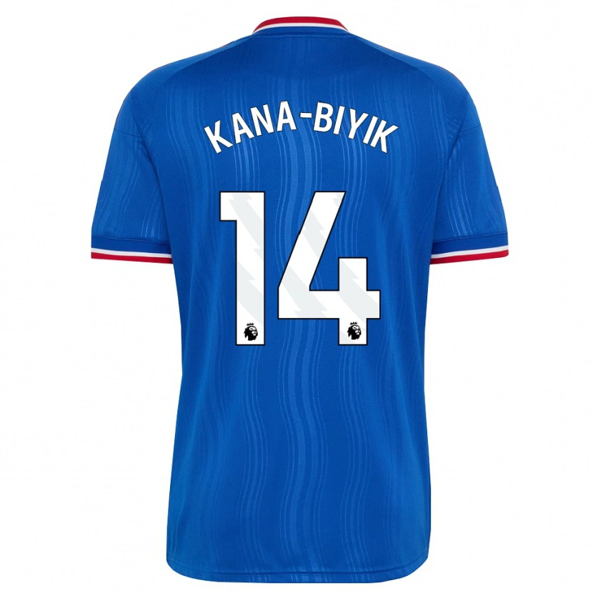 Danxen Bambino Maglia Enzo Kana-Biyik #14 Blu Bianco Rosso Kit Gara Away 2026/27 Maglietta