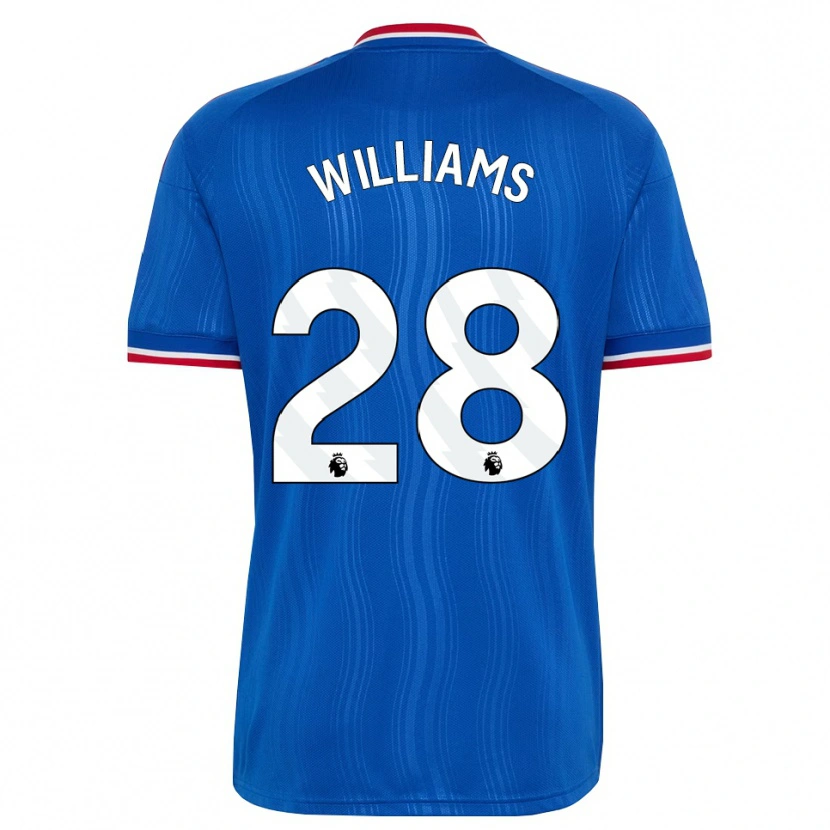 Danxen Bambino Maglia Rachel Williams #28 Blu Bianco Rosso Kit Gara Away 2026/27 Maglietta