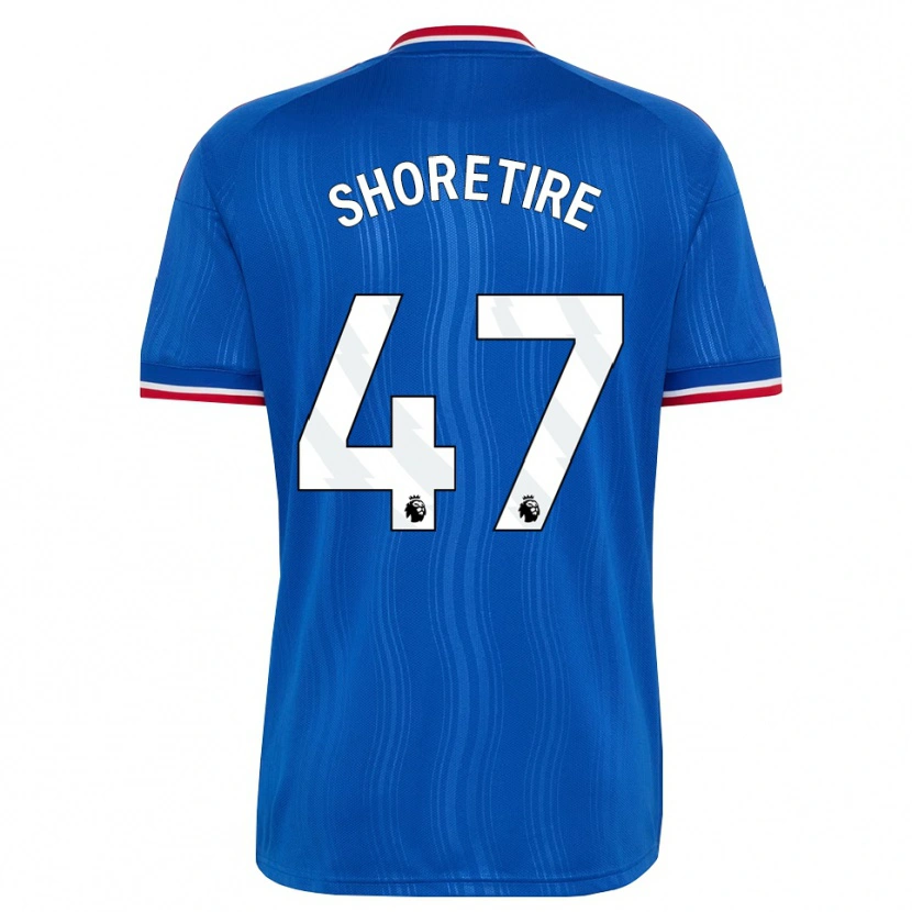 Danxen Bambino Maglia Shola Shoretire #47 Blu Bianco Rosso Kit Gara Away 2026/27 Maglietta