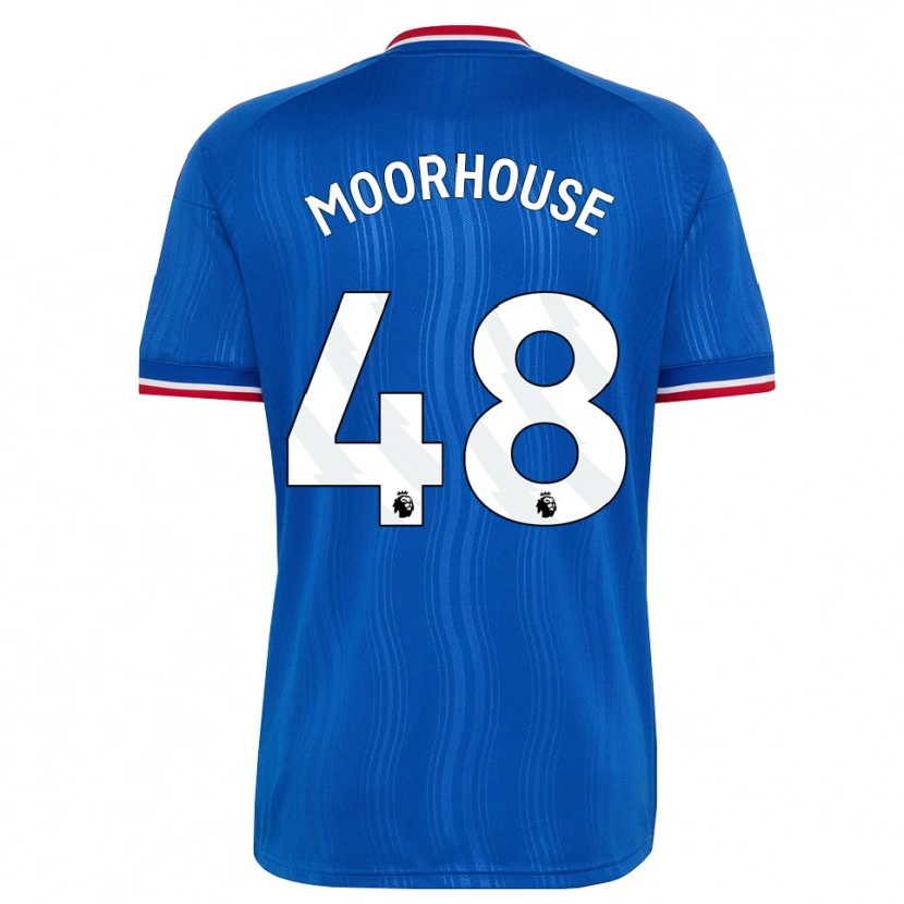 Danxen Bambino Maglia Jack Moorhouse #48 Blu Bianco Rosso Kit Gara Away 2026/27 Maglietta