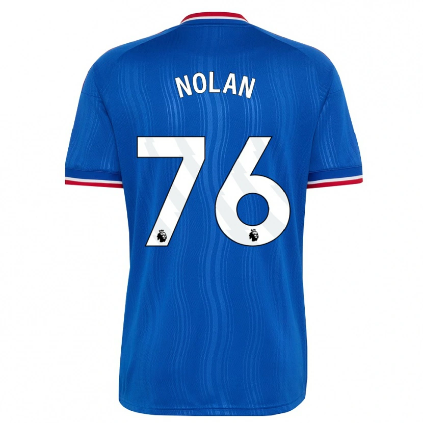 Danxen Bambino Maglia James Nolan #76 Blu Bianco Rosso Kit Gara Away 2026/27 Maglietta