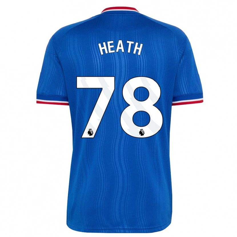 Danxen Bambino Maglia Fred Heath #78 Blu Bianco Rosso Kit Gara Away 2026/27 Maglietta