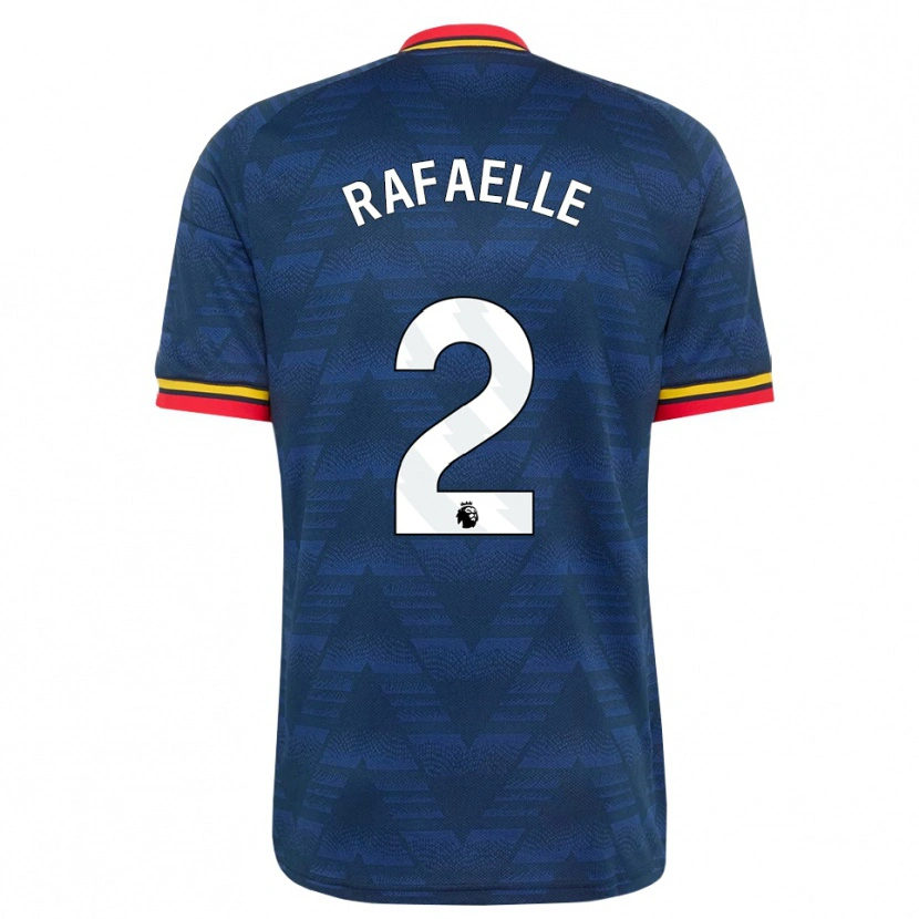 Danxen Bambino Maglia Rafaelle Souza #2 Blu Notte Giallo Rosso Kit Gara Away 2026/27 Maglietta
