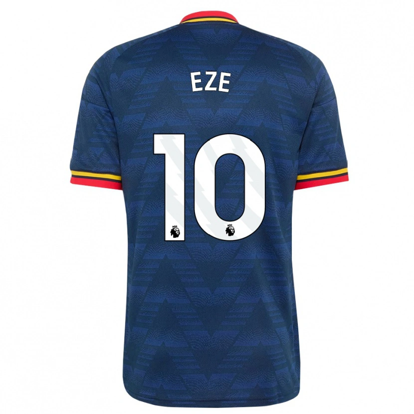 Danxen Bambino Maglia Eberechi Eze #10 Blu Notte Giallo Rosso Kit Gara Away 2026/27 Maglietta