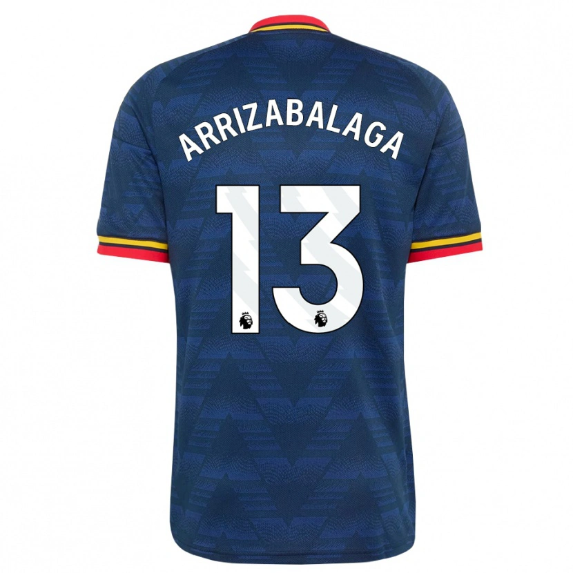 Danxen Bambino Maglia Kepa Arrizabalaga #13 Blu Notte Giallo Rosso Kit Gara Away 2026/27 Maglietta