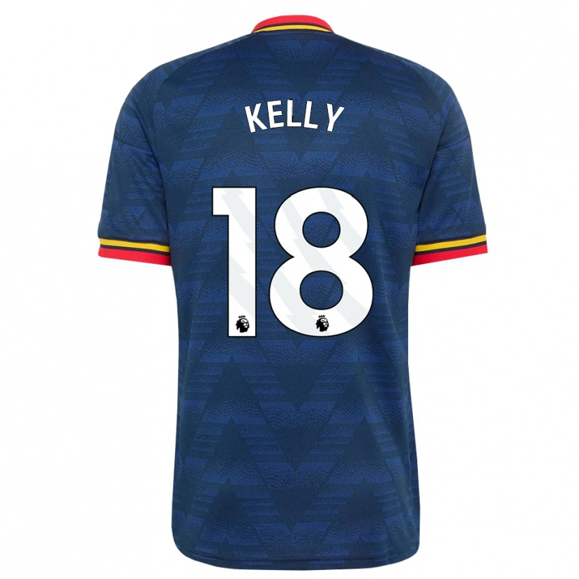 Danxen Bambino Maglia Chloe Kelly #18 Blu Notte Giallo Rosso Kit Gara Away 2026/27 Maglietta