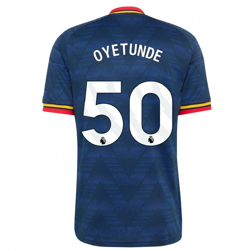 Danxen Bambino Maglia Daniel Oyetunde #50 Blu Notte Giallo Rosso Kit Gara Away 2026/27 Maglietta