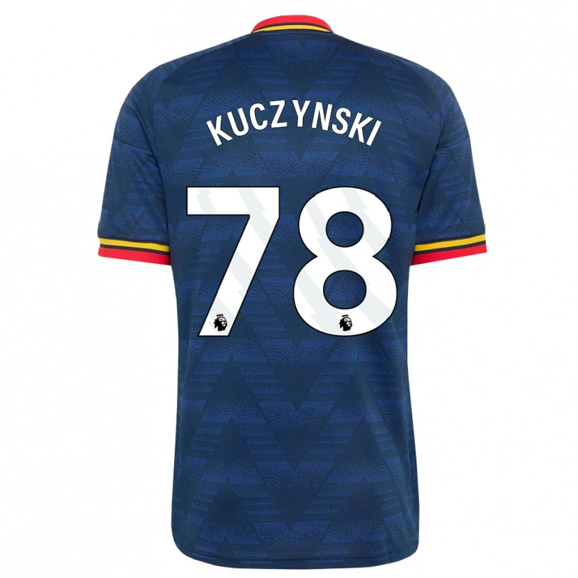 Danxen Bambino Maglia Max Kuczynski #78 Blu Notte Giallo Rosso Kit Gara Away 2026/27 Maglietta