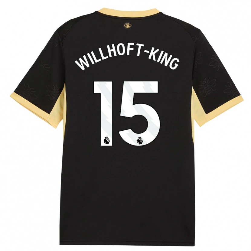 Danxen Bambino Maglia Han Willhoft-King #15 Giallo Nero Kit Gara Away 2026/27 Maglietta