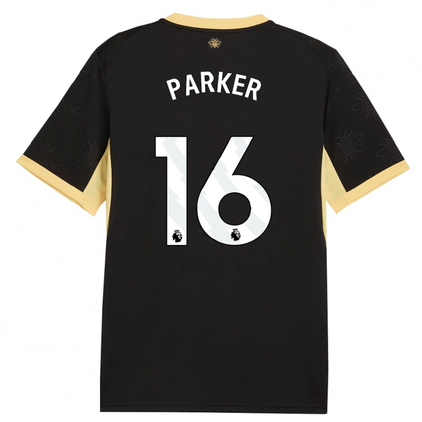 Danxen Bambino Maglia Xavier Parker #16 Giallo Nero Kit Gara Away 2026/27 Maglietta
