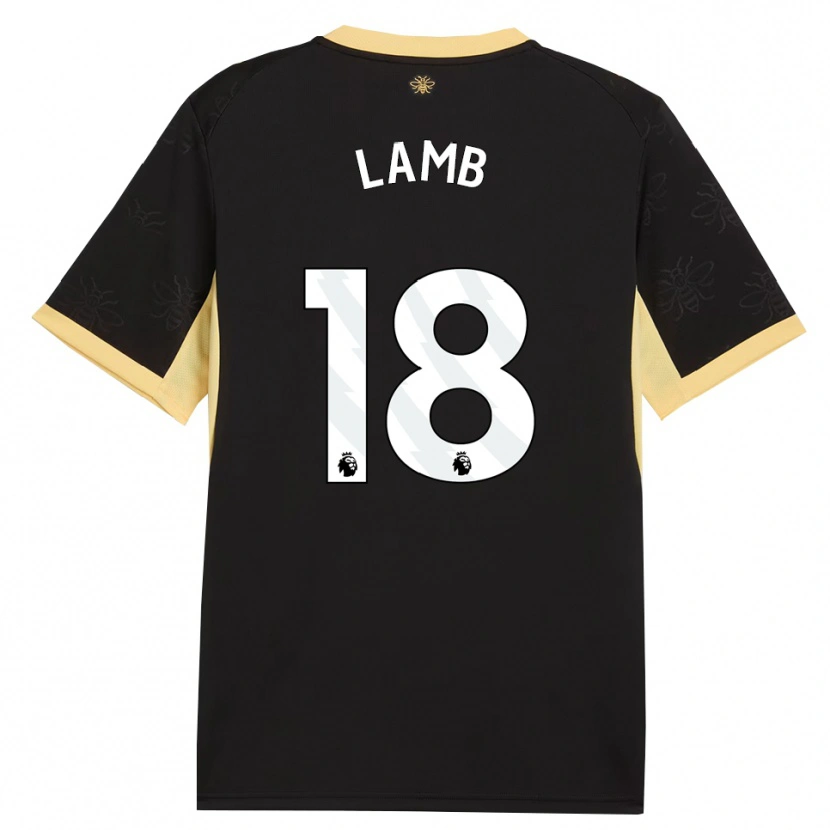 Danxen Bambino Maglia Teddie Lamb #18 Giallo Nero Kit Gara Away 2026/27 Maglietta