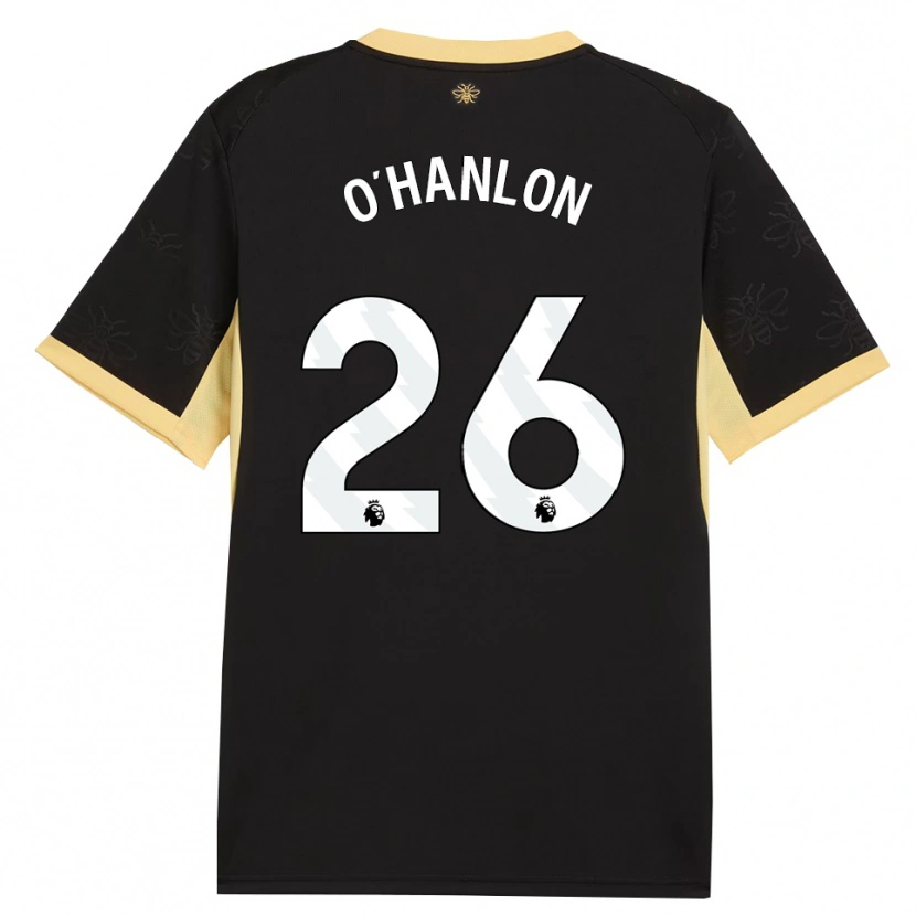 Danxen Bambino Maglia Tara O'hanlon #26 Giallo Nero Kit Gara Away 2026/27 Maglietta