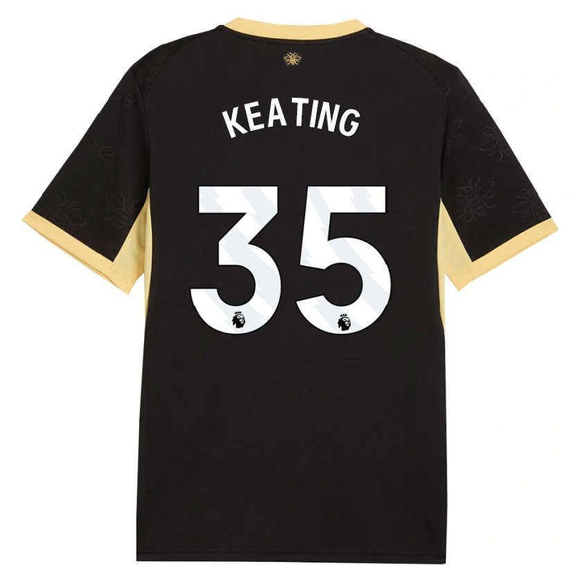 Danxen Bambino Maglia Khiara Keating #35 Giallo Nero Kit Gara Away 2026/27 Maglietta