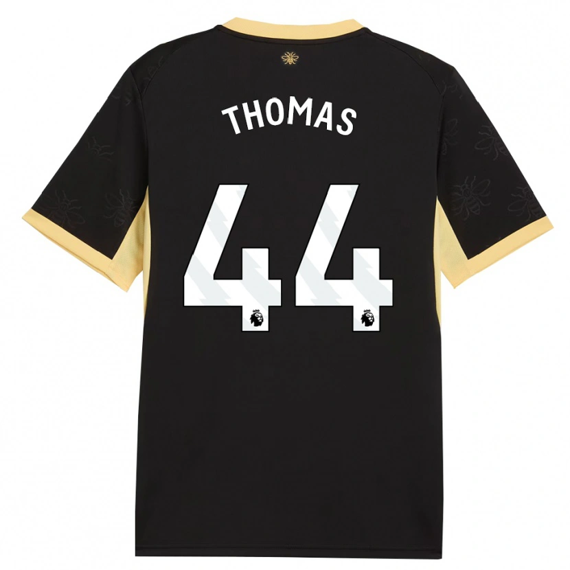 Danxen Bambino Maglia Codie Thomas #44 Giallo Nero Kit Gara Away 2026/27 Maglietta
